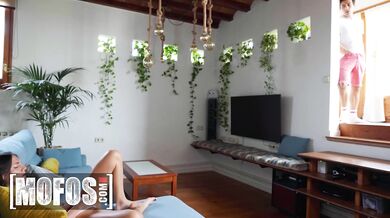 MOFOS - Paolo fucks her hard after he catches her masturbating