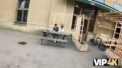 VIP 4K - Sweethearts enjoy rough anal play in public