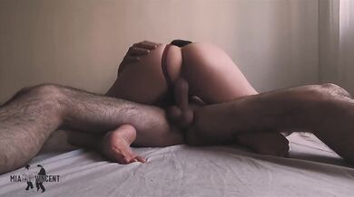 Girlfriend's perfect body with creamy pussy made me cum twice