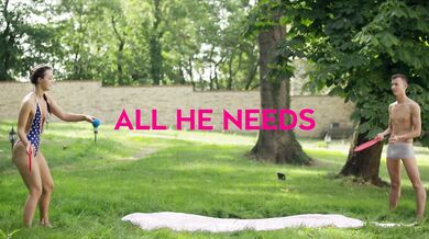 Kristy Black and Sofia Like fuck big cock in threesome in the garden