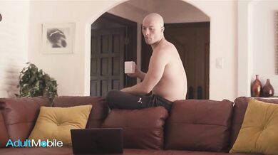 ADULT MOBILE - Depressed husband gets sex from his petite wife that lifts his mood