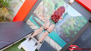 Fucking my redhead girlfriend Miriam Prado until I cum on her big tits