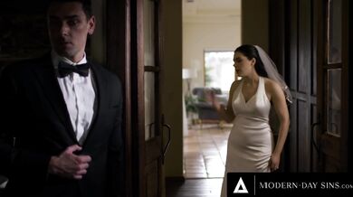 Bridesmaid fucks Italian bride Valentina Nappi on her wedding day