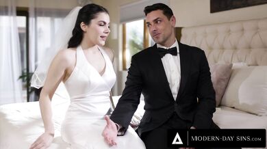 Bridesmaid fucks Italian bride Valentina Nappi on her wedding day