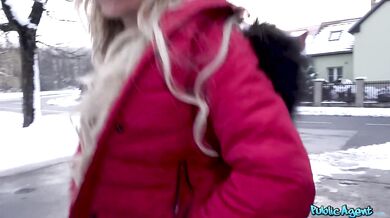 French blonde with perfect body fucked by my long cock