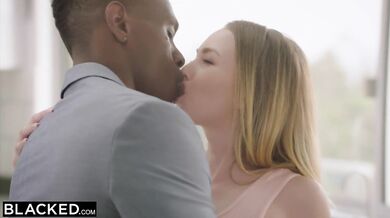 Petite blonde with the biggest BBC in the world