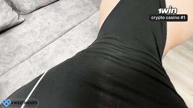 Real fucking of a beautiful 18-year-old girl's huge ass