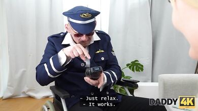 Young sexy blondie Luna Wolfs jumped on veteran's dick