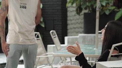 Bitchy Latina Alicia Trece scolds her employee and asks to see his dick for a raise