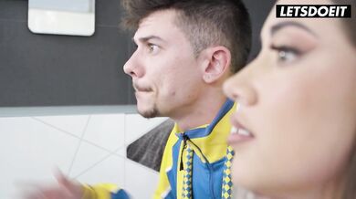 Slutty Step Mom Interrupts Her Step Daughter's Sex Session