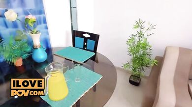 Solange Sun as horny cock sucking cutie on her date night