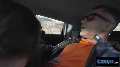 Czech Zeyne P fucked in car!