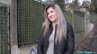 Painfully cute blonde teen gets creampie