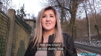 Painfully cute blonde teen gets creampie