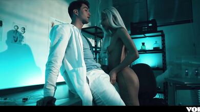 Horny Doctor Fucks Lab Partner Before Unbirthing Him