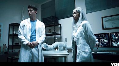 Horny Doctor Fucks Lab Partner Before Unbirthing Him