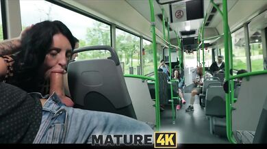 Jumping on a cock in the bus