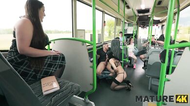 Jumping on a cock in the bus