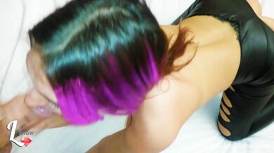 Brunette babe fucked from behind