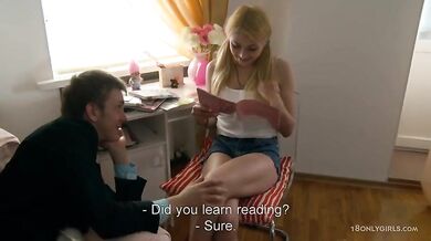 Anal fun with shy teen