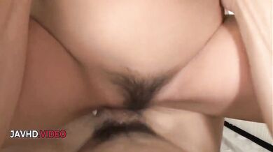 Naughty Japanese girl Ruru Kashiwagi gives oral sex before passionate cock ride