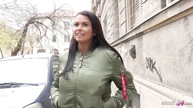 Huge fake tits of Slovak MILF brunette Chloe Lamour