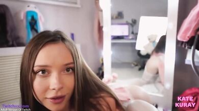 Kate Kuray with fox tail fucked in POV