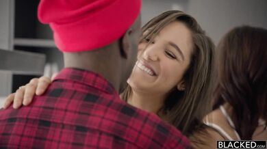 Abella Danger, Keisha Grey and Karlee Grey in group sex with two black guys