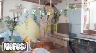 MOFOS - Paolo fucks her hard after he catches her masturbating