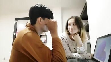 18-year-old couple addicted to sex tapes record their own home video