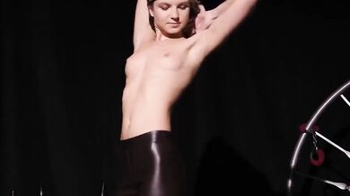 Czech blonde Doris Ivy plays with two guys in threesome