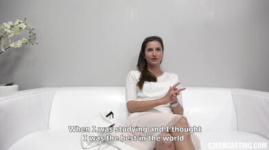 28 year old amateur gets fucked blindfolded at casting