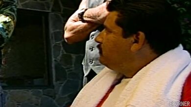 Vintage double penetration by the pool