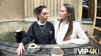 VIP 4K - Sweethearts enjoy rough anal play in public