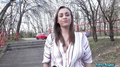 Josephine Jackson shows her big tits and fucks for money