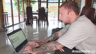 While my cheating husband works, I suck his brother's dick