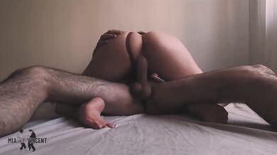 Girlfriend's perfect body with creamy pussy made me cum twice