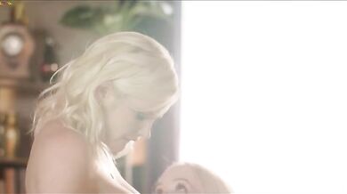 Blonde lesbian sex between Nata Ocean and Mikki Galante