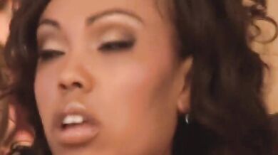 Ebony pornstar Lacey DuValle on vintage porn