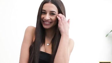 HUNT4K - Hot sex on the couch after meeting in the tent