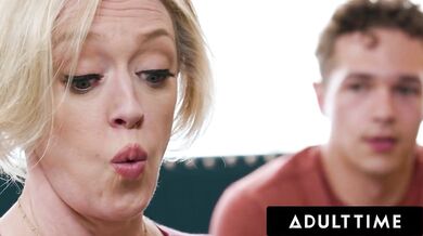 ADULT TIME - Busty stepmom Dee Williams caught watching porn