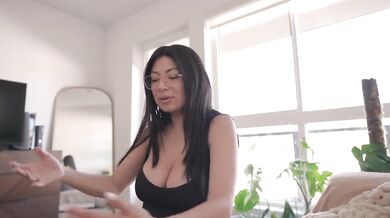 Stepsister caught spending my dad's money so she fucks me to keep it secret