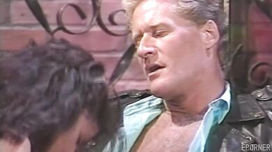 Vintage fucking in dark alley