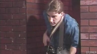 Vintage fucking in dark alley