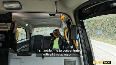 Beauty fucked by big cock in that famous black taxi