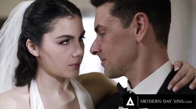 Bridesmaid fucks Italian bride Valentina Nappi on her wedding day