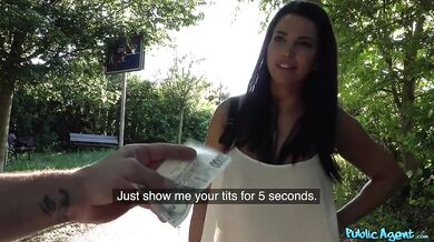 Chloe Lamour and her Big FABULOUS TITS Fucked Outdoors