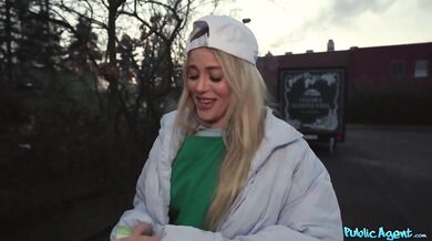 Public Agent - hot 18 year old hates her job delivering tacos