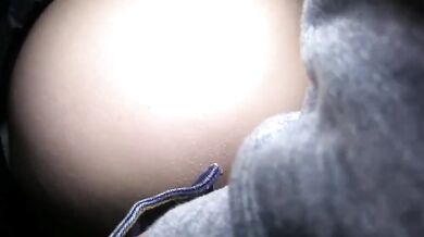 Real public sex on a park bench at Night