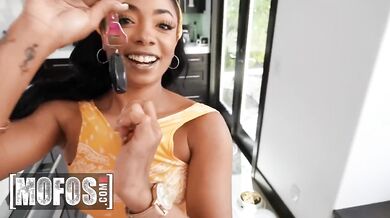 Cali Caliente Seduces Her Boyfriend Charles In The Kitchen So She Can Get His Car Keys